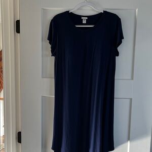 Navy Blue T-Shirt Dress